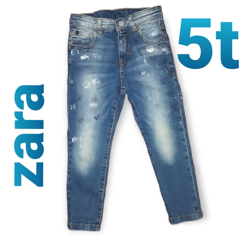 Zara paint splattered jeans - Picture 1 of 7